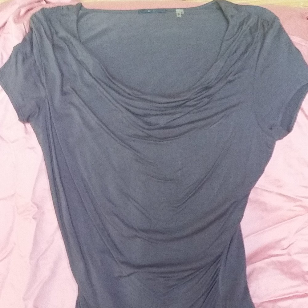 Sleeveless rayon blouse.